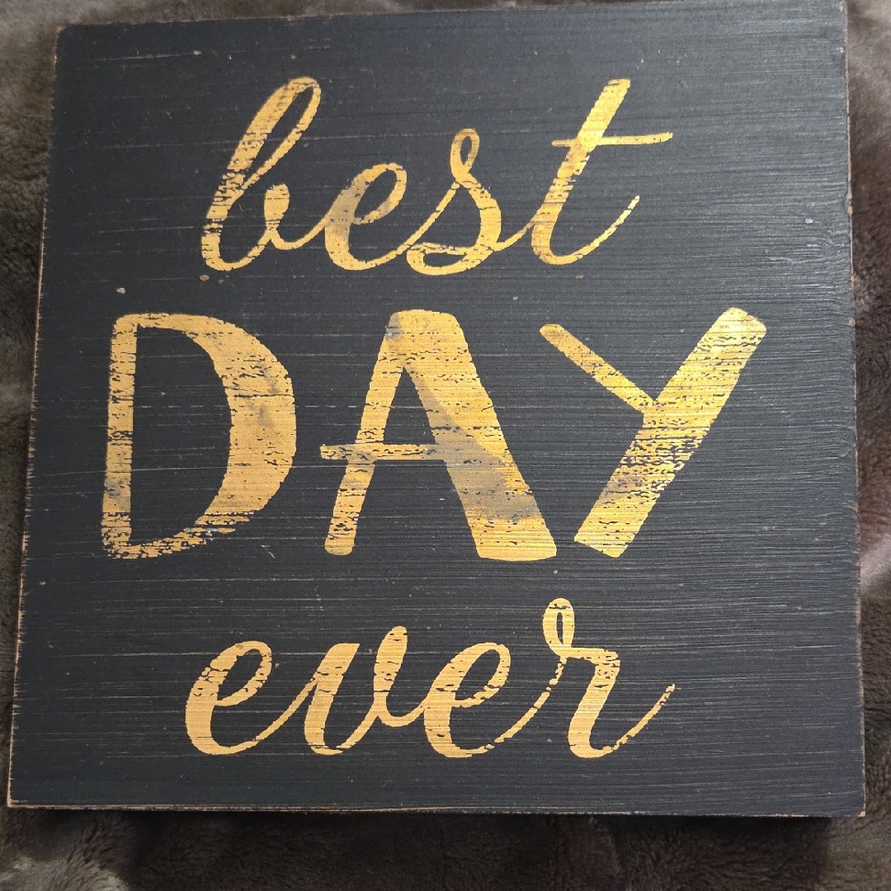 Gold and Black Inspirational Wall Art